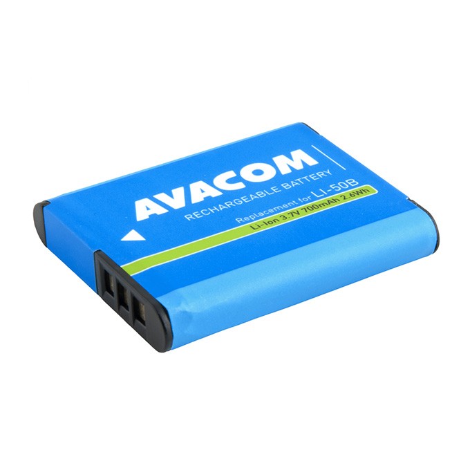 Avacom baterie dla Olympus Li-50B, Li-Ion, 3.7V, 700mAh, 2.6Wh, DIOL-LI50-533