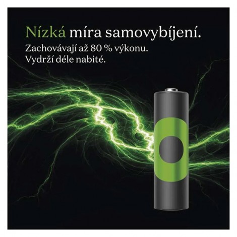 Akumulatorki, AAA (HR03), 1.2V, 800 mAh, GP, kartonik, 4-pack, ReCyko Pro