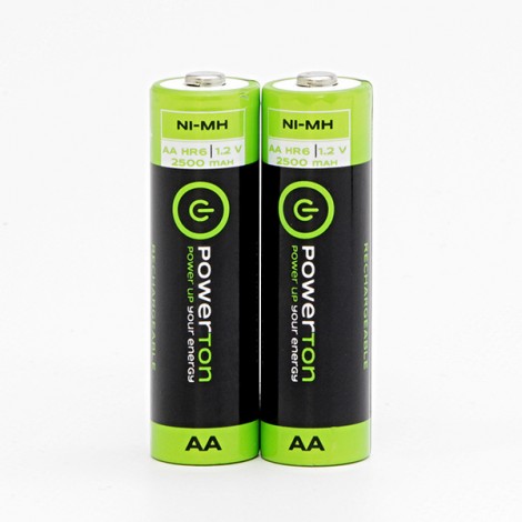 Akumulatorki, AA (HR6), 1.2V, 2500mAh, Powerton, blistr, 2-pack Akumulatorki, AA (HR6), 1.2V, 2500mAh, Powerton, blistr, 2-pack