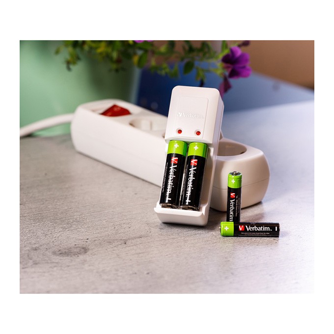 Akumulatorki, AAA (HR03), 1.2V, 950 mAh, Verbatim, blistr, 4-pack