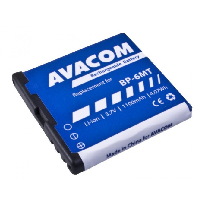 Avacom baterie do telefonów Nokia, Nokia E51, N81, N81 8GB, N82, Li-Ion, 3.6V, GSNO-BP6MT-S1100A, 1100mAh, 4Wh