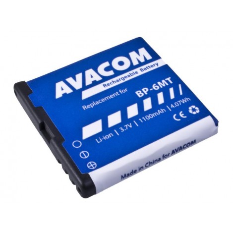 Avacom baterie do telefonów Nokia, Nokia E51, N81, N81 8GB, N82, Li-Ion, 3.6V, GSNO-BP6MT-S1100A, 1100mAh, 4Wh