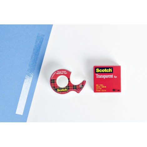 Taśma biurowa SCOTCH® Crystal Clear (600), transparentna, 19mm, 10m
