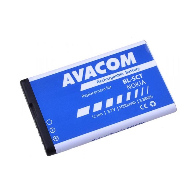 Avacom baterie dla Nokia 6303, 6730, C5, Li-Ion, 3.7V, GSNO-BL5CT-S1050A, 1050mAh, 3.9Wh