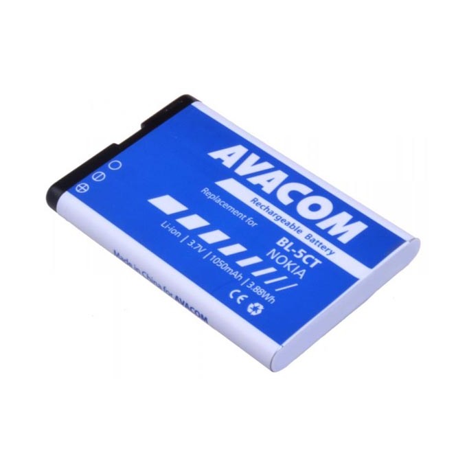 Avacom baterie dla Nokia 6303, 6730, C5, Li-Ion, 3.7V, GSNO-BL5CT-S1050A, 1050mAh, 3.9Wh