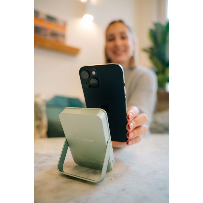 Verbatim, powerbank z ładowaniem bezprzewodowym, 5V, ładowanie telefonu, 32259, 10 000mAh, Mocowanie magnetyczne, 