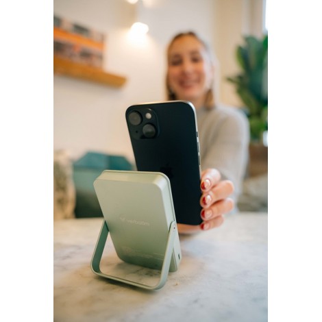 Verbatim, powerbank z ładowaniem bezprzewodowym, 5V, ładowanie telefonu, 32259, 10 000mAh, Mocowanie magnetyczne, 