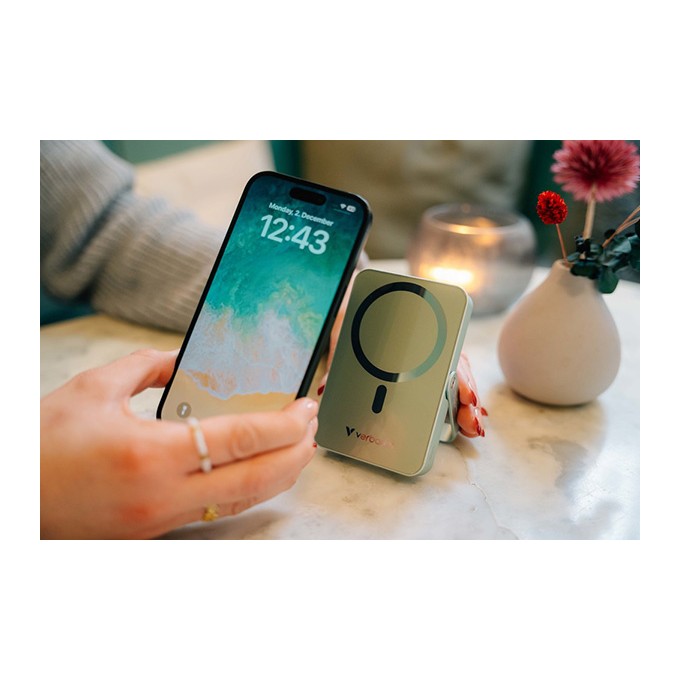 Verbatim, powerbank z ładowaniem bezprzewodowym, 5V, ładowanie telefonu, 32259, 10 000mAh, Mocowanie magnetyczne, 
