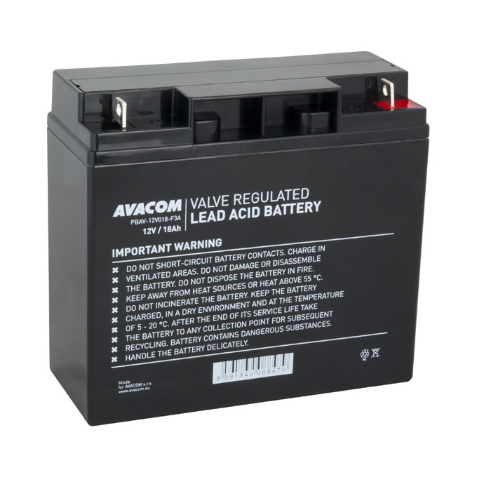 Avacom baterie Standard, 12V, 18Ah, PBAV-12V018-F3A