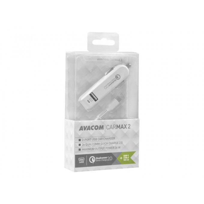 Avacom Ładowarka samochodowa CarMAX 2 QuickCharge 2.0, 2 porty