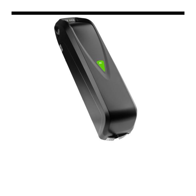 Green Cell Bateria litowo-jonowa Rowery elektryczne Down Tube Li-Ion, 36V, 14500mAh, 522Wh, Wyjście EC5, dla silników 