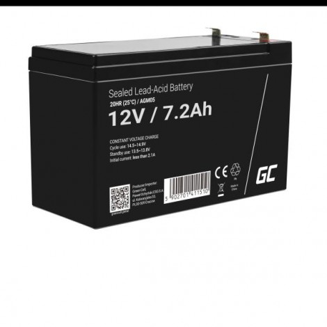 Green Cell VRLA AGM Green Cell 12V, 2.1A, 7.2Ah