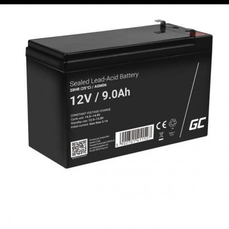 Green Cell VRLA AGM 12V, 2.1A, UPS, systemy alarmowe, monitoring, 9Ah