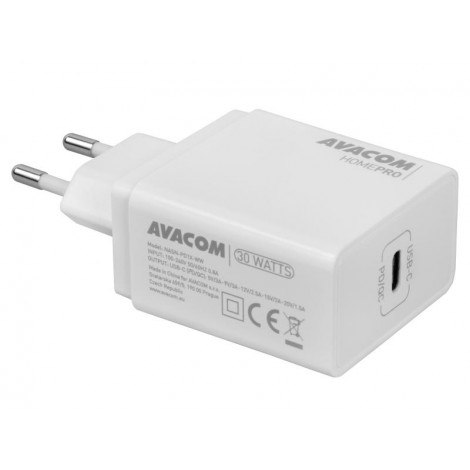 Avacom Ładowarka sieciowa - adapter HomePRO z PD i QC4 30 Watt, 1x USB-C