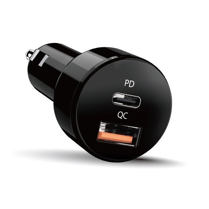 Ładowarka samochodowa Genius 36W, 2-portowy, USB-C, USB-A, PD-36AC-Car