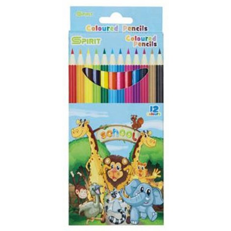 Kredki ołówkowe GATARIC, 12szt., mix kolorów