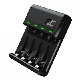 Green Cell Vital charger GRADGC01, na 4 szt. AA/AAA, NiMH, ładowanie pojedynczych cel, micro USB, USB-C, 0.5W