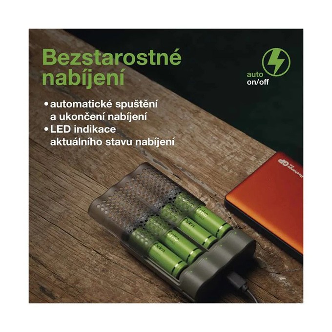 GP uniwersalna ładowarka B53457, na 4 szt. AA/AAA, NiMH, USB 5 V/1 A, ładowanie pojedynczych cel, micro USB, w 