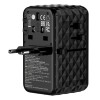 Verbatim, Uniwersalny adapter podróżny CNT-02 GaN III 3x USB-C PD QC 4+, 1x USB-C kabel, 1x USB-A QC, czarny, 85W