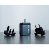 Verbatim, Ładowarka GaN USB 3.0, USB C, szara, 65 W, wymienne końcówki  C,G,A