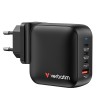 Verbatim, Ładowarka GaN USB 3.0, USB C, szara, 100 W, wymienne końcówki  C,G,A