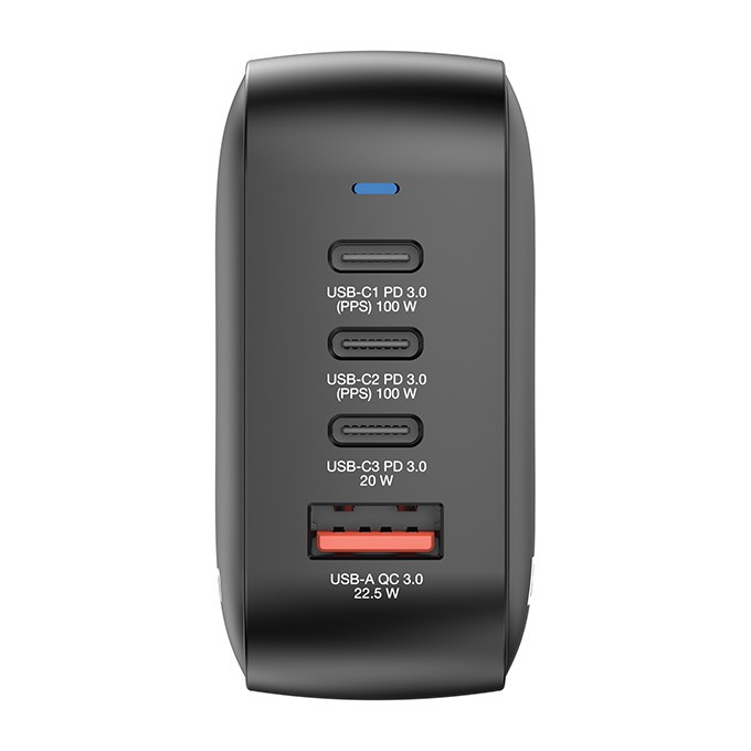 Verbatim, Ładowarka GaN USB 3.0, USB C, szara, 100 W, wymienne końcówki  C,G,A