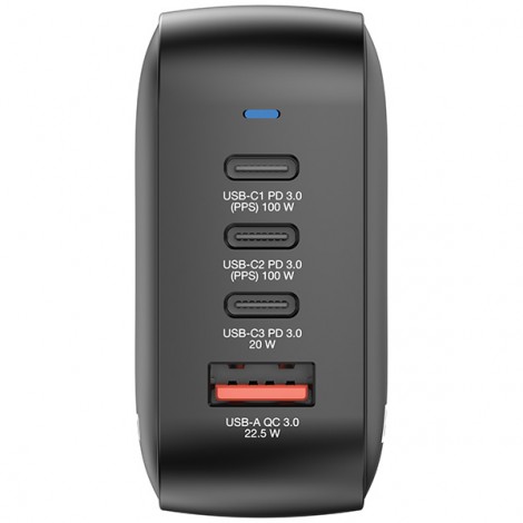 Verbatim, Ładowarka GaN USB 3.0, USB C, szara, 100 W, wymienne końcówki  C,G,A