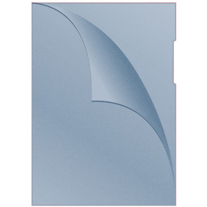 Obwoluta DONAU typu L, PP, A4, groszkowa, 120mikr., niebieska