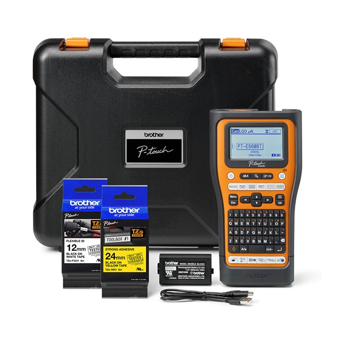 Drukarka etykiet Brother, PT-E560BTVP, z walizką