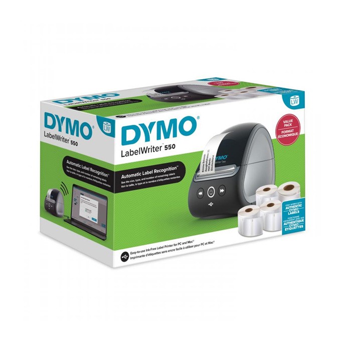 Drukarka etykiet Dymo, LabelWriter 550, PROMO 4x etykiety gratis