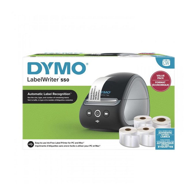 Drukarka etykiet Dymo, LabelWriter 550, PROMO 4x etykiety gratis