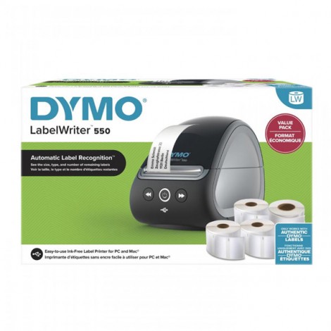 Drukarka etykiet Dymo, LabelWriter 550, PROMO 4x etykiety gratis