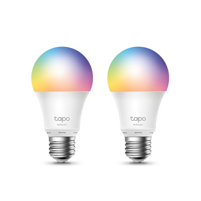 LED żarówka TP-LINK Tapo L530E, E27, 220-240V, 8.7W, 806lm, 6000k, RGB, 15000h, chytrá Wi-Fi žárovka, 2 kusy v 