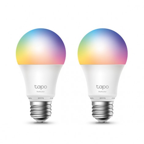 LED żarówka TP-LINK Tapo L530E, E27, 220-240V, 8.7W, 806lm, 6000k, RGB, 15000h, chytrá Wi-Fi žárovka, 2 kusy v LED żarówka TP-LINK Tapo L530E, E27, 220-240V, 8.7W, 806lm, 6000k, RGB, 15000h, chytrá Wi-Fi žárovka, 2 kusy v