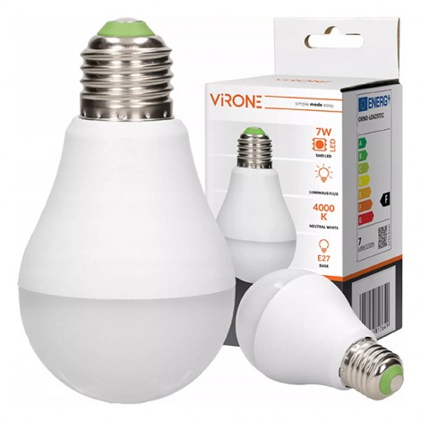 LED żarówka Virone E27, 220-240V, 7W, 825lm, 4000k, neutralna biel, 25000h, se senzorem pohybu LED żarówka Virone E27, 220-240V, 7W, 825lm, 4000k, neutralna biel, 25000h, se senzorem pohybu