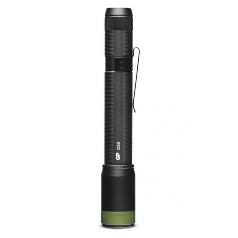 LED Flashlight, 2xAA, metalowy, czarna, 150lm, C33 LED Flashlight, 2xAA, metalowy, czarna, 150lm, C33