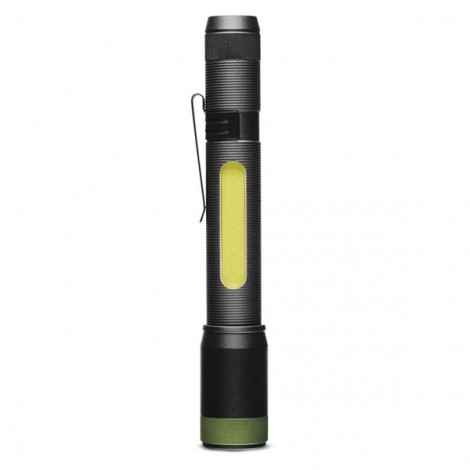 LED Flashlight, 2xAA, metalowy, czarna, 150lm, C33 LED Flashlight, 2xAA, metalowy, czarna, 150lm, C33