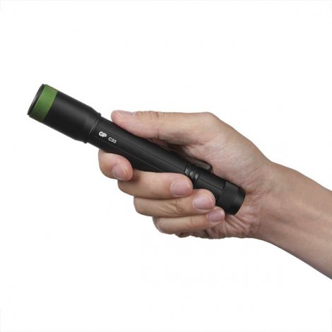 LED Flashlight, 2xAA, metalowy, czarna, 150lm, C33 LED Flashlight, 2xAA, metalowy, czarna, 150lm, C33
