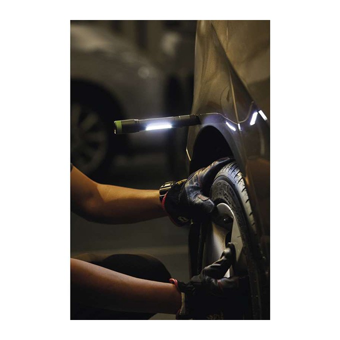 LED Flashlight, 2xAA, metalowy, czarna, 150lm, C33