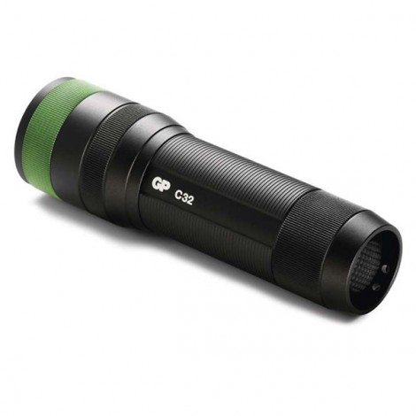 LED Flashlight, 3xAAA, metalowy, czarna, 300lm, C32 LED Flashlight, 3xAAA, metalowy, czarna, 300lm, C32