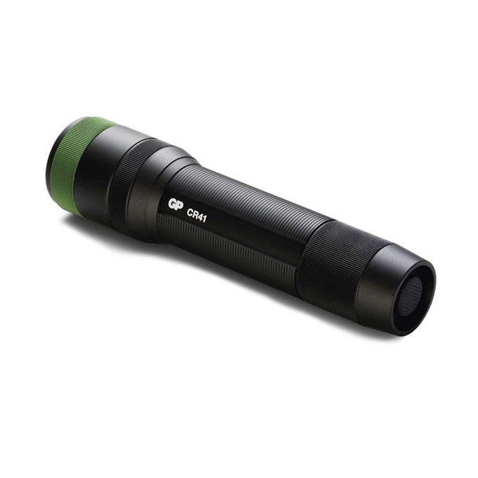 LED Flashlight, Li-Ion 3,7V/2500mAh, metalowy, czarna, 650lm, CR41