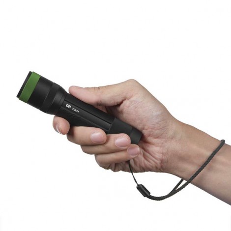 LED Flashlight, Li-Ion 3,7V/2500mAh, metalowy, czarna, 650lm, CR41 LED Flashlight, Li-Ion 3,7V/2500mAh, metalowy, czarna, 650lm, CR41
