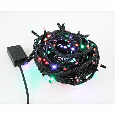 LED osvětlení, Lampki choinkowe, 10m, 220-240 V (50-60Hz), 6W, multicolor, zelený kabel, 30000h, 100xLED, EOL LED osvětlení, Lampki choinkowe, 10m, 220-240 V (50-60Hz), 6W, multicolor, zelený kabel, 30000h, 100xLED, EOL