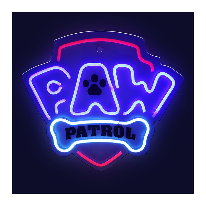 Hanging neon LED Paw Patrol on plexiglass - Logo OW-130146