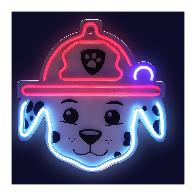 Hanging neon LED Paw Patrol on plexiglass - Marshall OW-130646