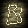 Neon LED Light CAT warm white Bat + USB FLNE03 Forever Light Neon LED Light CAT warm white Bat + USB FLNE03 Forever Light