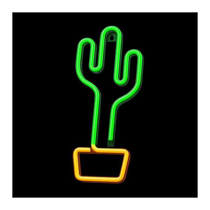 Neon LED Light CACTUS orange green Bat + USB FLNE02 Forever Light