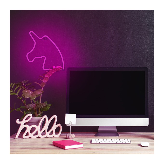 Neon LED Light UNICORN pink Bat + USB FLNE01 Forever Light