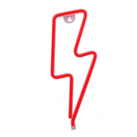 Neon LED Light BOLT red Bat + USB FLNE06 Forever Light Neon LED Light BOLT red Bat + USB FLNE06 Forever Light