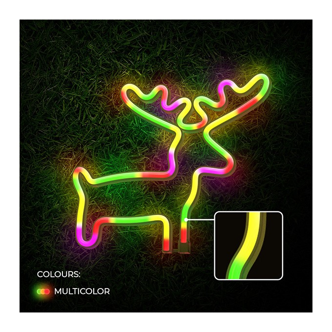 Neon LED Light ELK multicolor Bat + USB FLNE12 Forever Light